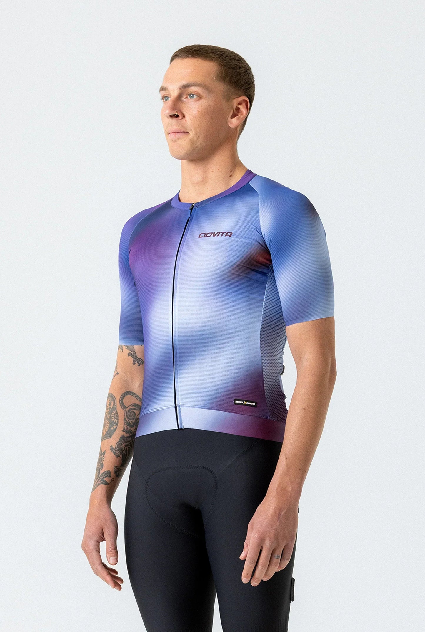 Men's Supremo Race Fit Jersey (Blue Aeris)