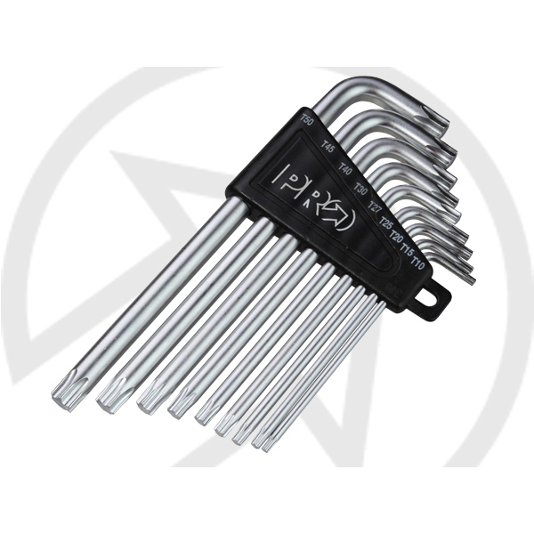 PRO TOOL - TORX KEY SET T10 / T15 / T20 / T25 / T27 / T30 / T40 / T45 / T50