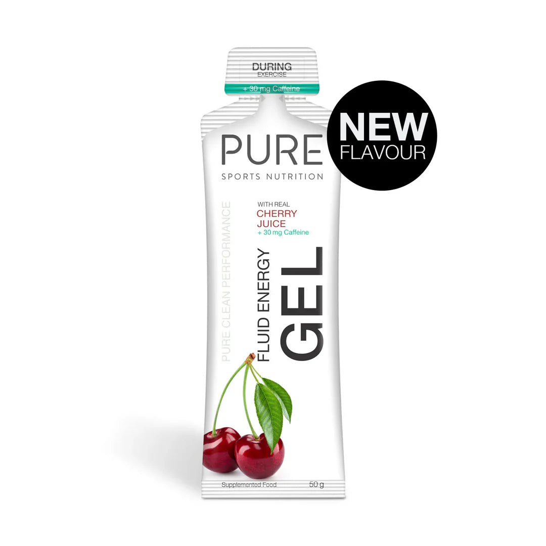 PURE - FLUID ENERGY GEL CHERRY + CAFFEINE