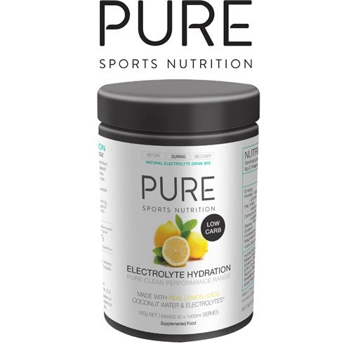 PURE ELECTROLYTE HYDRATION LOW CARB 160G TUB