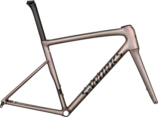 SPECIALIZED TARMAC SL8 SW FRAMESET GLOSS VIAVI RED GOLD OVER SILVER / SATIN METALLIC OBSIDIAN 56 FRAME