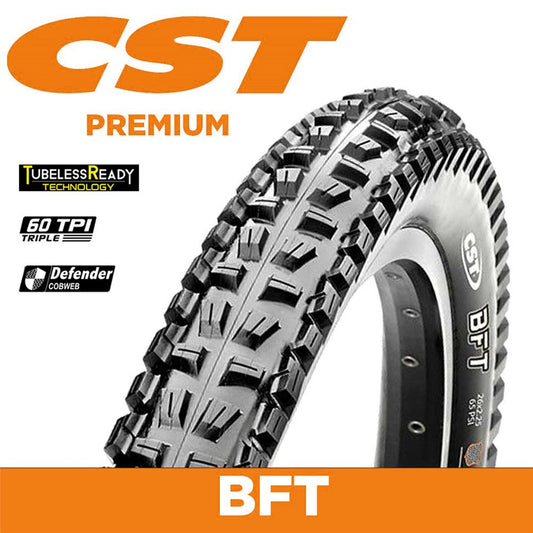 CST Tyre BFT - 27.5 x 2.40 - Folding 60 TPI - 885g - Dual Compound - Defender EPS - Tubeless Ready