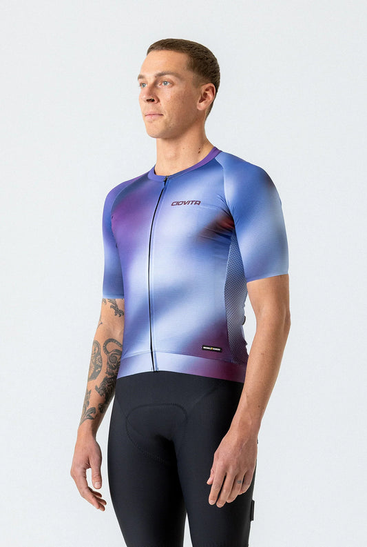 Men's Supremo Race Fit Jersey (Blue Aeris)