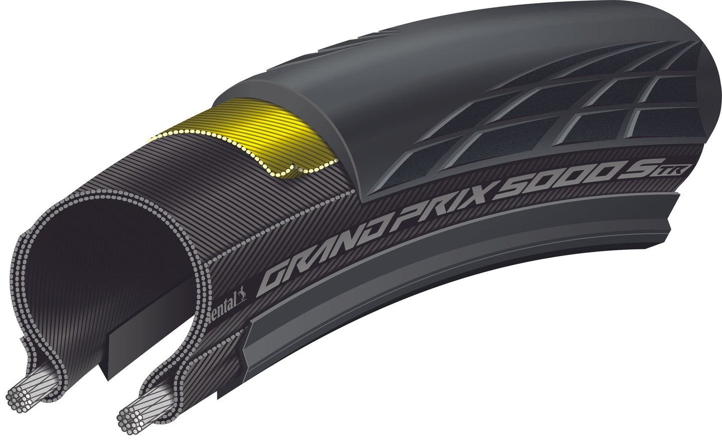 continental GP5000 S TR FLD BLACK 700 X 30C TYRE