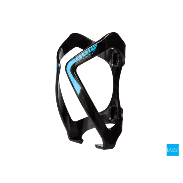 PRO BOTTLE CAGE POLYCARBONATE BLACK BLUE
